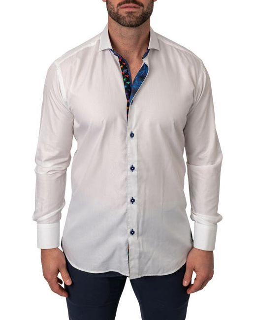 Maceoo Einstein Regular Fit Gem Cotton Button-Up Shirt at