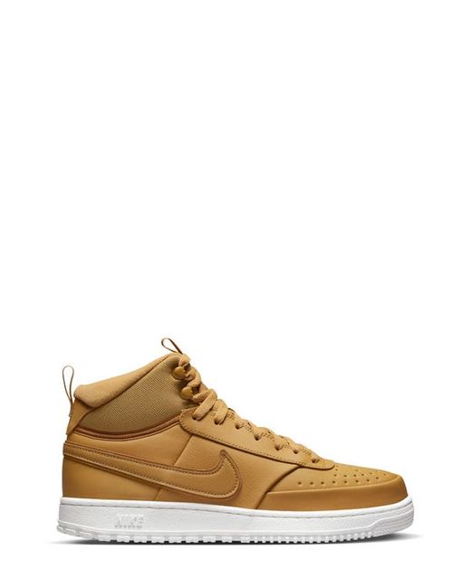 Nike Court Vision Mid Winter Sneaker in Elemental Gold/Elemental Gold at