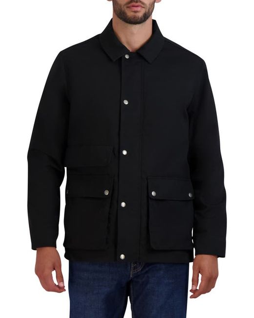 Cole Haan Waxed Cotton Rain Shirt Jacket in at
