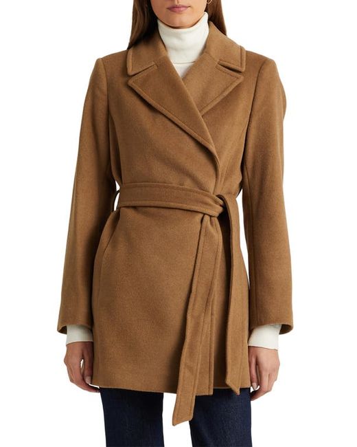 Lauren Ralph Lauren Belted Wool Blend Coat in at