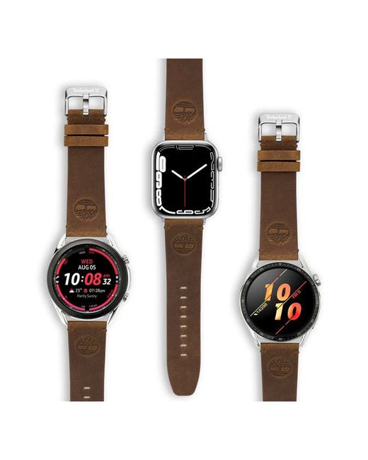 Timberland Leather 22mm Smartwatch Watchband in at