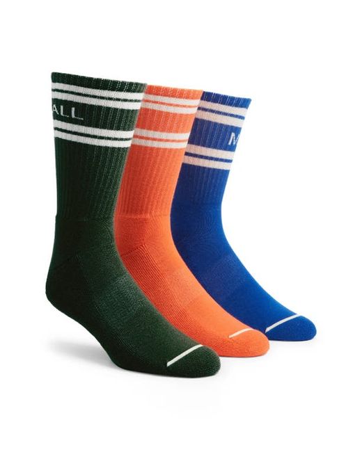 Able Made Assorted 3-Pack Anthem Crew Socks Box Set in at