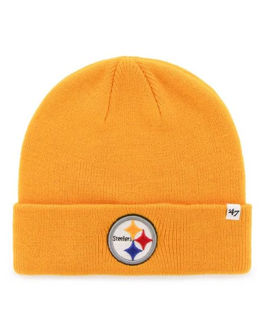 '47 47 Pittsburgh Steelers Secondary Basic Cuffed Knit Hat at One Oz