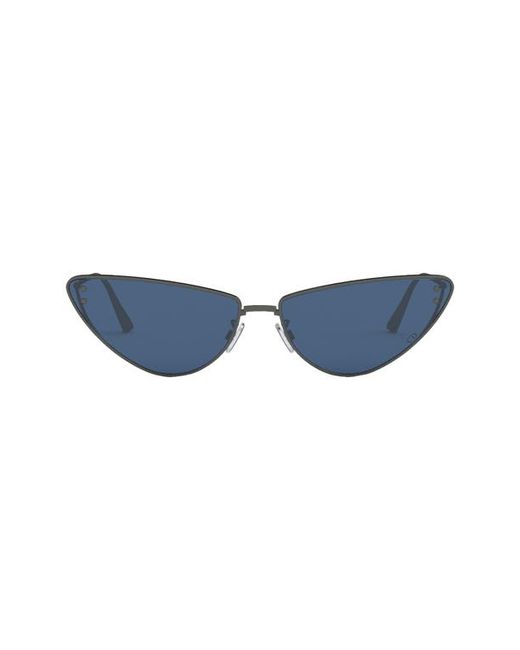 Christian Dior MissDior 63mm Oversize Cat Eye Sunglasses in Shiny Gunmetal at