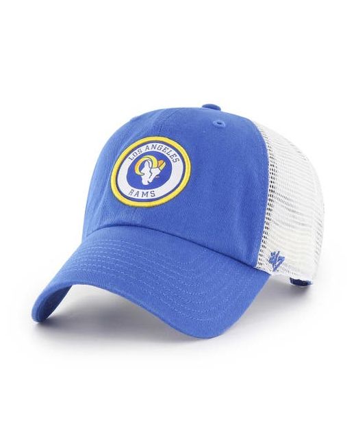 '47 47 Los Angeles Rams Highline Clean Up Trucker Snapback Hat at One Oz
