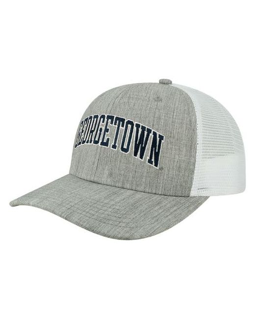 Legacy Athletic White Georgetown Hoyas Arch Trucker Snapback Hat at One Oz