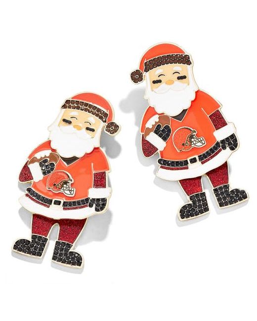 Baublebar Cleveland Browns Santa Claus Earrings in at