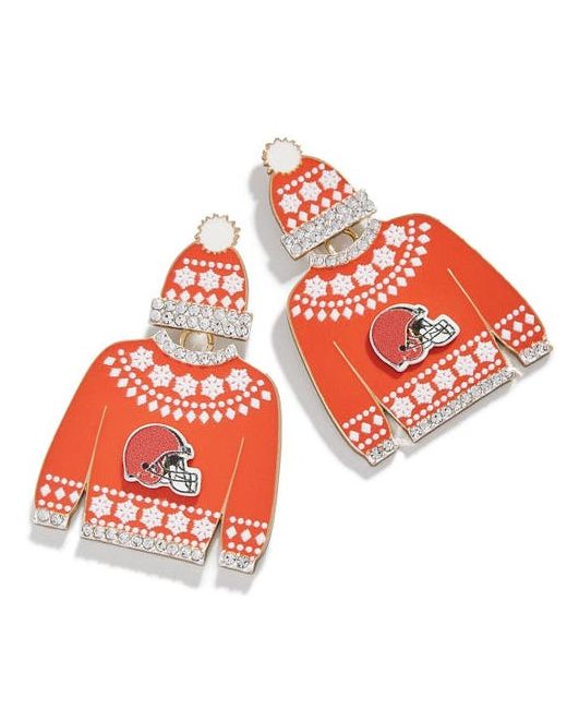 Baublebar Cleveland Browns Sweater Earrings in at