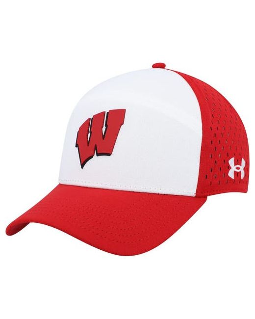 Under Armour Red Wisconsin Badgers Laser Performance Snapback Hat at One Oz