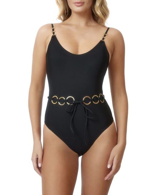 PQ Swim Link Belted One-Piece Swimsuit in at