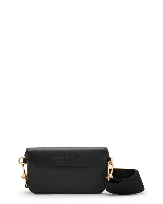 AllSaints Zoe Leather Crossbody Bag in at