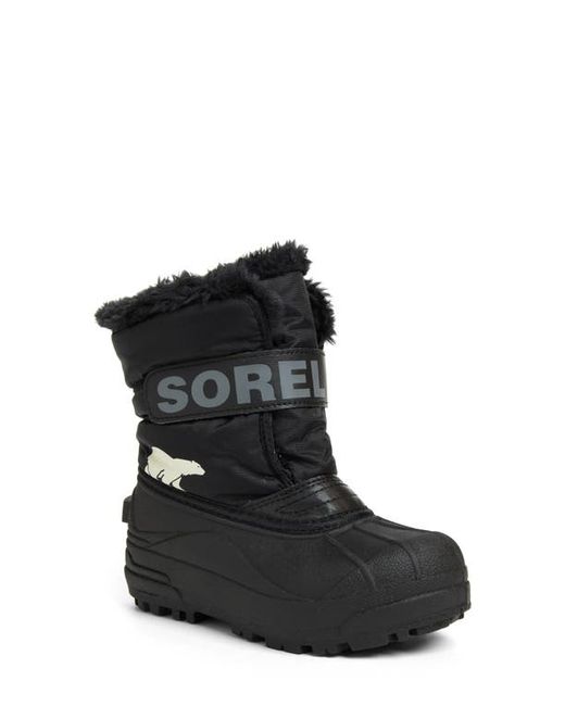 Sorel Snow Commander Insulated Waterproof Boot in Black/Charcoal at