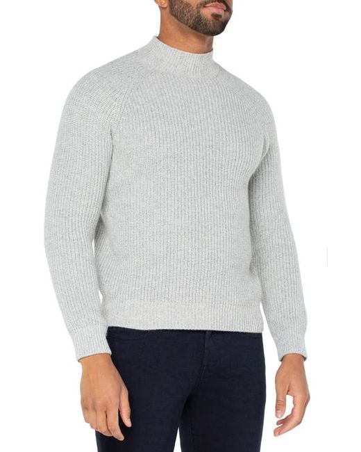 Liverpool Los Angeles Shaker Stitch Mock Neck Sweater in at