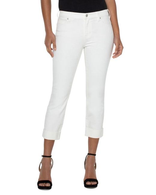 Liverpool Los Angeles Charlie Roll Cuff Crop Jeans in at