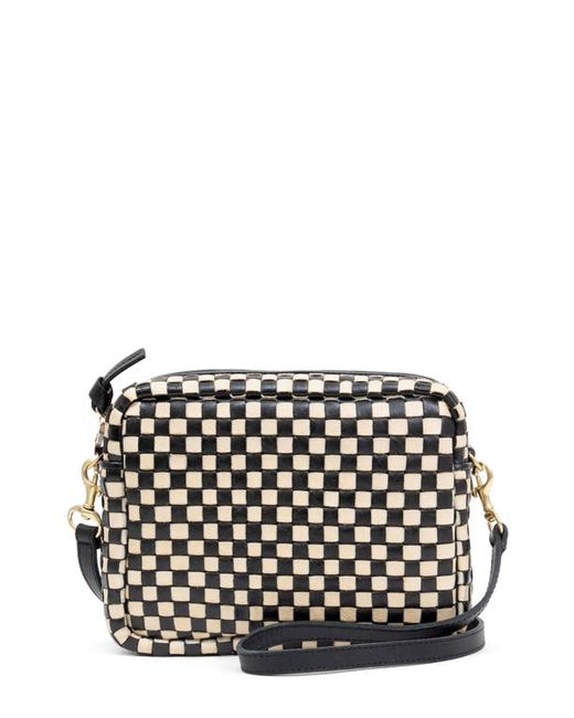 Clare V . Midi Sac Woven Leather Crossbody Bag in at