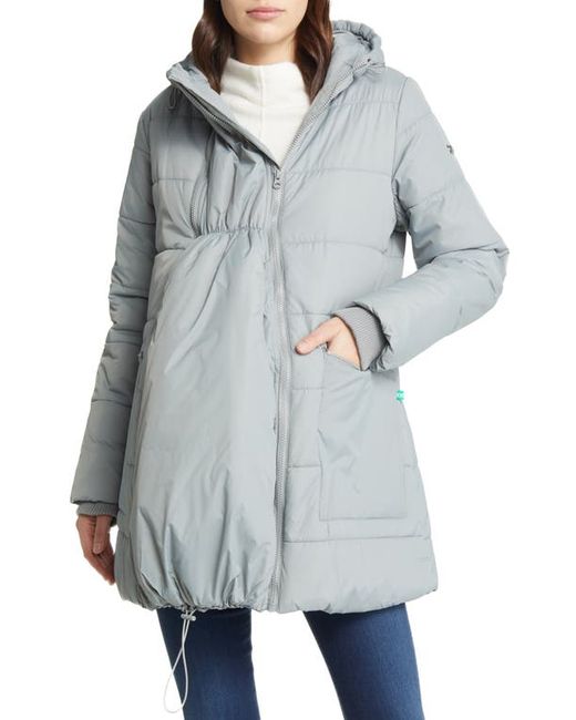 Modern Eternity 3-in-1 Hybrid Quilted Waterproof Maternity Puffer Coat in at