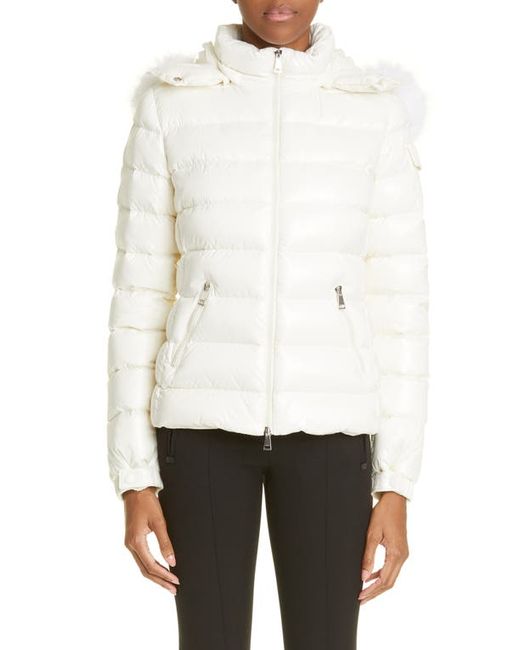 Moncler Badyf Down Jacket with Removable Faux Fur Trim in at