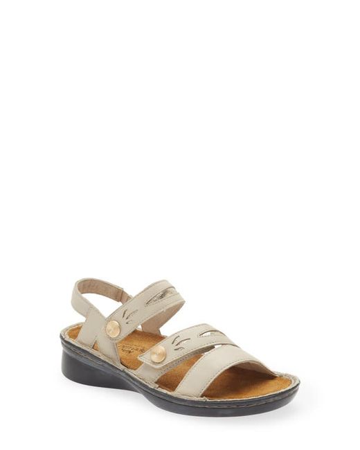 Naot Cadence Sandal in Soft Ivory/Radiant Gold at