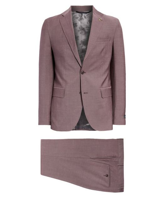Ted Baker London Roger Extra Slim Fit Solid Wool Suit in at