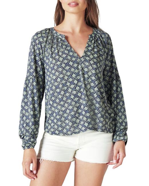 Lucky Brand Sandwash Print Top in at