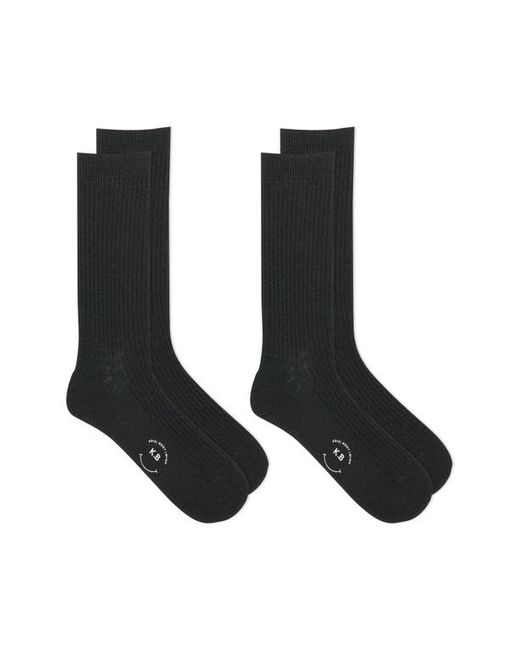 K Bell Socks 2-Pack Wool Blend Crew Socks in at