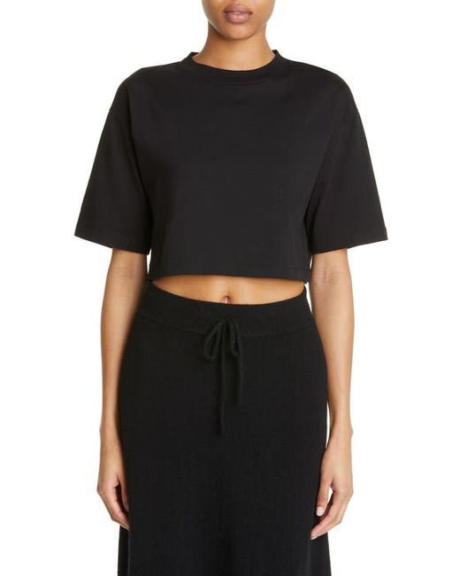 Loulou Studio Crop Supima Cotton T-Shirt in at