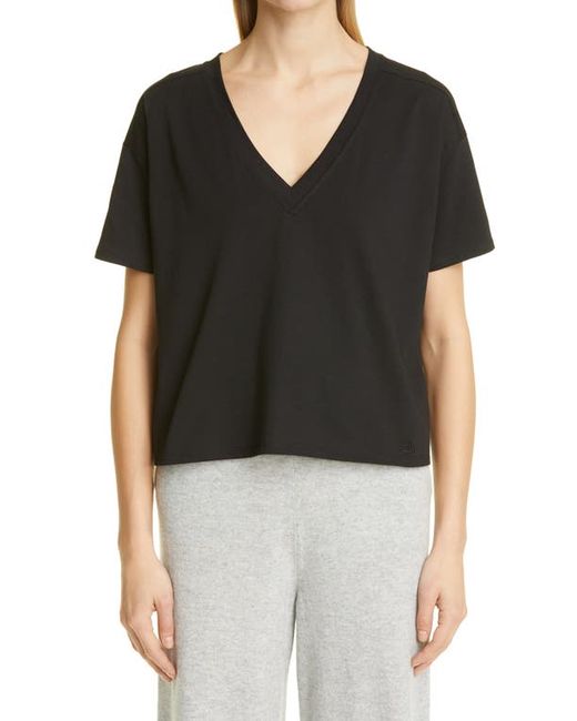 Loulou Studio Faaa V-Neck Cotton T-Shirt in at