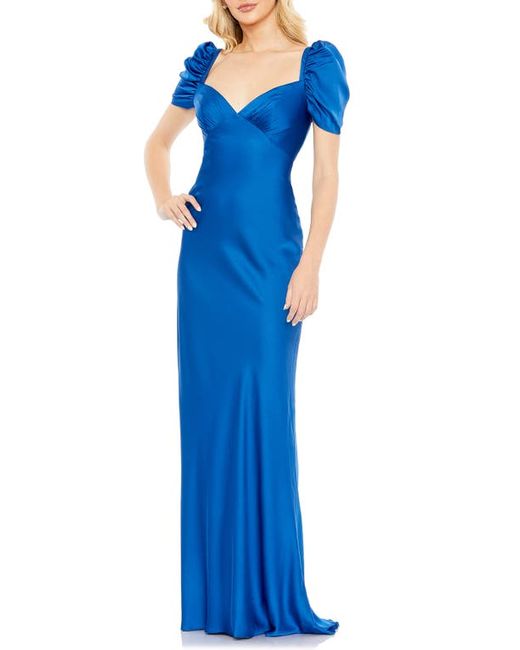 Ieena for Mac Duggal Sweetheart Neck Satin Charmeuse Gown in at