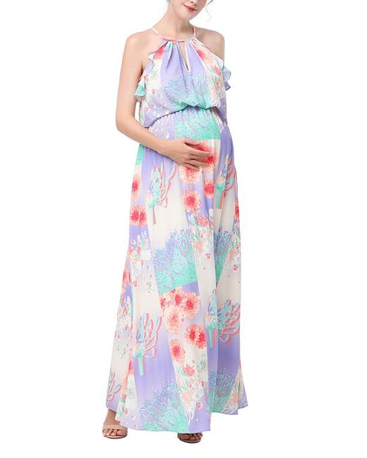 Kimi and Kai Pixie Floral Maternity/Nursing Maxi Dress in at