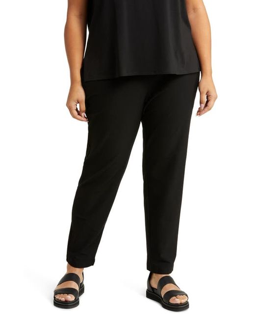 Eileen Fisher Stretch Crepe Slim Ankle Pants in at