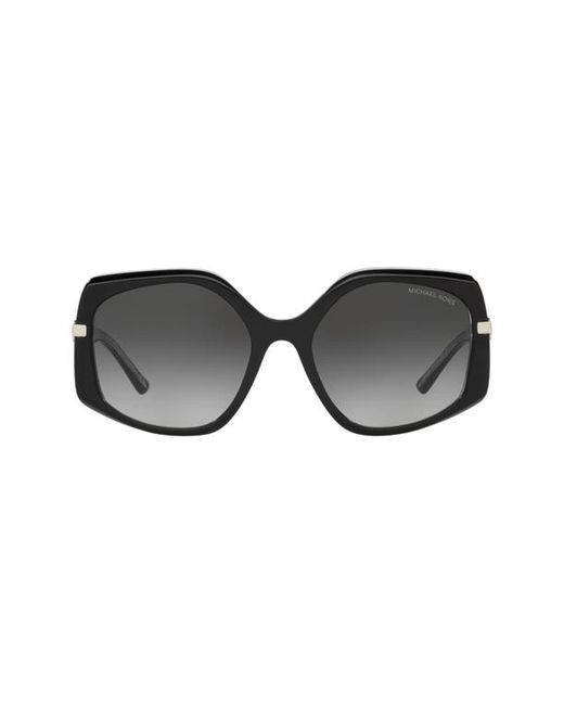 Michael Kors Cheyenne 56mm Gradient Geometric Sunglasses in at