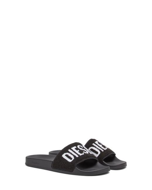 Diesel® DIESEL Sa-Mayemi Wool Blend Slide Sandal in Black at