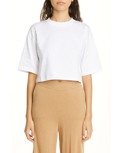 Loulou Studio Crop Supima Cotton T-Shirt in at
