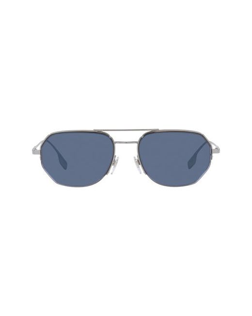 Burberry 57mm Aviator Sunglasses in at