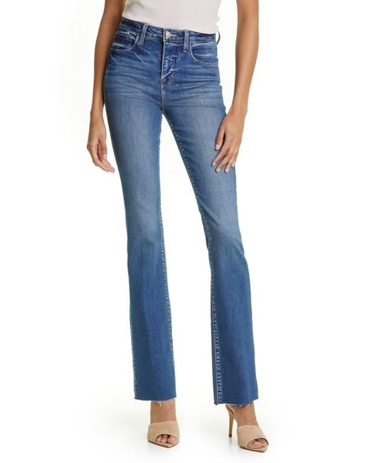 L'agence Ruth Raw Hem Straight Leg Jeans in at