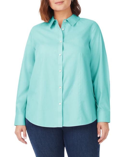 Foxcroft Dianna Button-Up Shirt in at