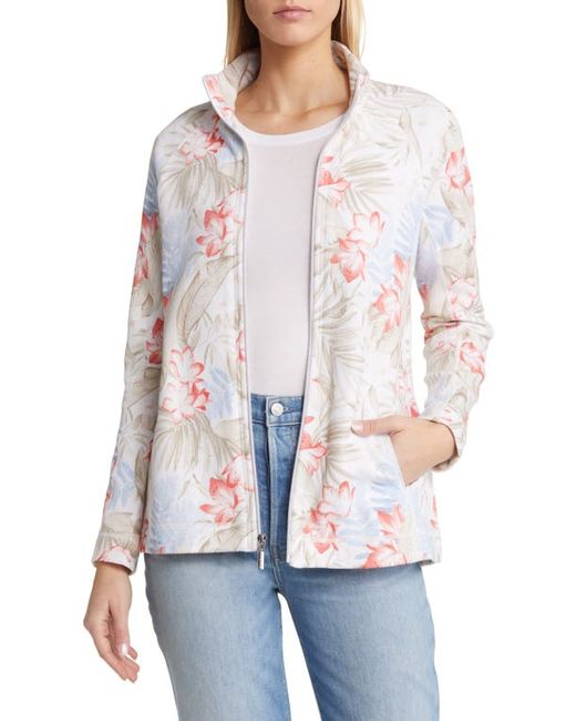 Tommy Bahama Aruba Delicate Flora Zip-Up Jacket in at