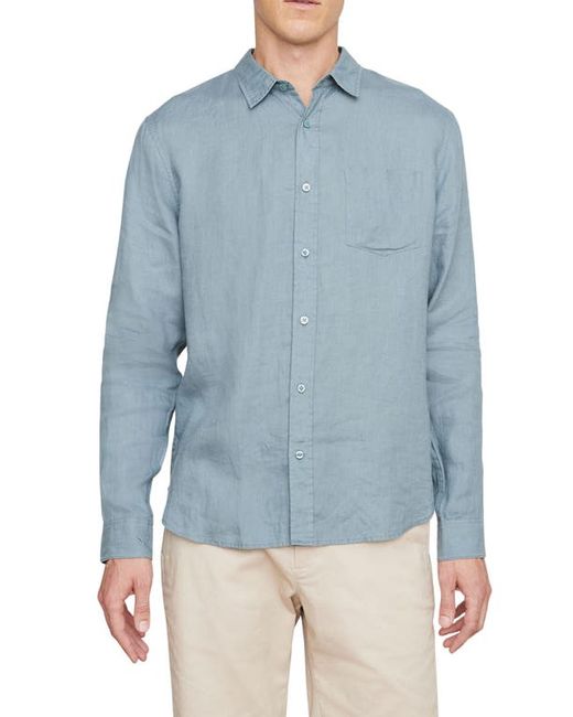 Vince Linen Button-Up Shirt in at