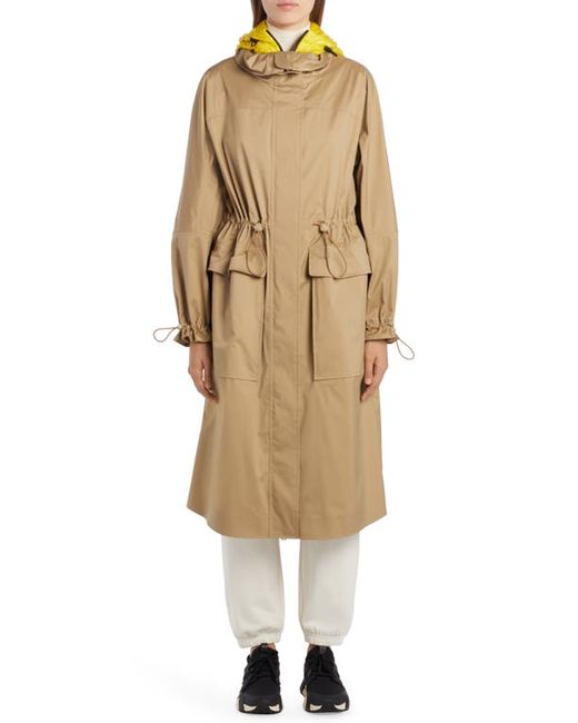Moncler Sologne Nylon Hooded Coat in at