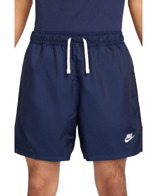 Nike Woven Lined Flow Shorts in Midnight Navy/White at