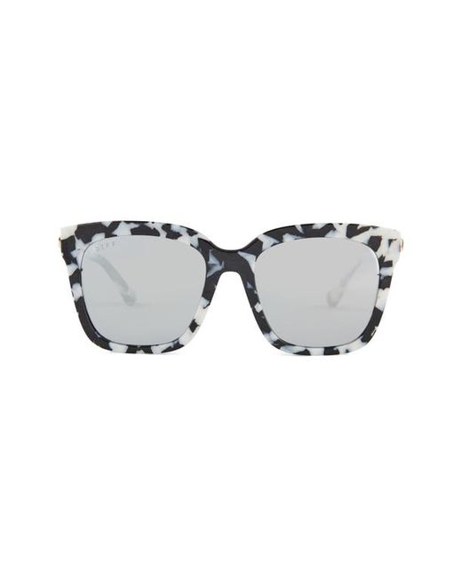 Diff Bella 54mm Polarized Square Sunglasses in at