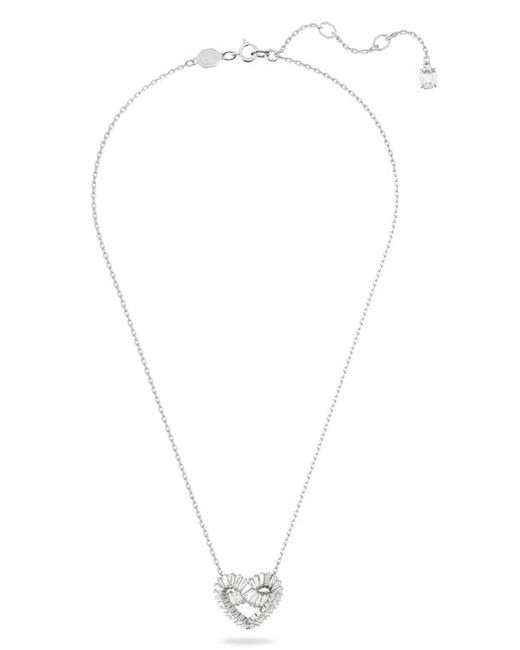 Swarovski Matrix Woven Crystal Heart Pendant Necklace in at