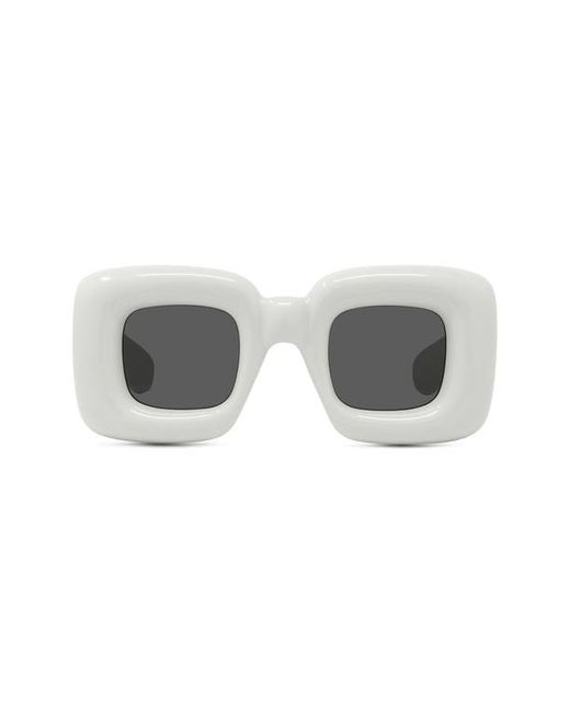 Loewe Injected 41mm Square Sunglasses in Grey/Smoke at