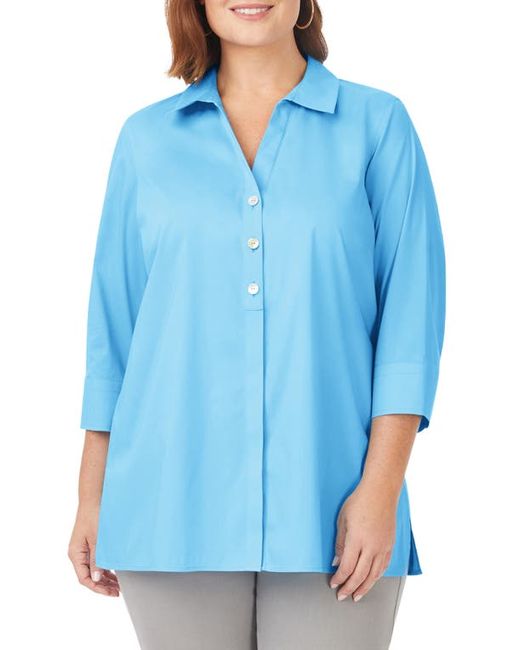 Foxcroft Pamela Non-Iron Stretch Tunic Blouse in at