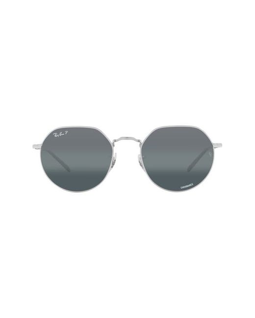 Ray-Ban 53mm Polarized Round Sunglasses in at