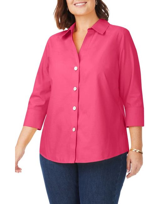 Foxcroft Paige Button-Up Shirt in at
