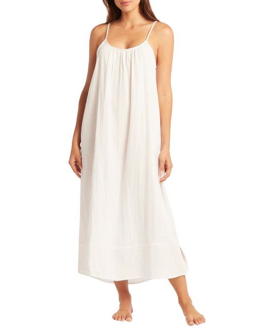 Sea Level Sunset Cotton Cover-Up Sundress in at
