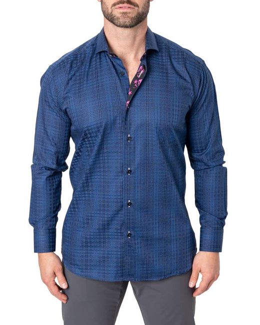 Maceoo Einstein Repeat Square Contemporary Fit Button-Up Shirt in at