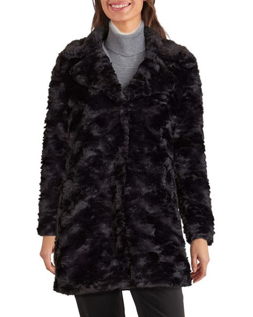 Kenneth Cole New York Notch Collar Faux Fur Coat in at