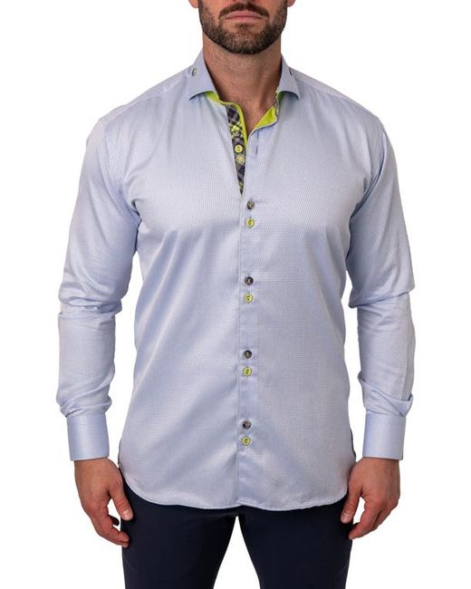 Maceoo Einstein Repeated Contemporary Fit Button-Up Shirt at
